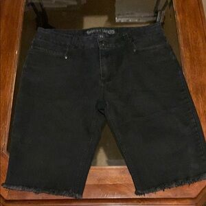 Black Jean Shorts